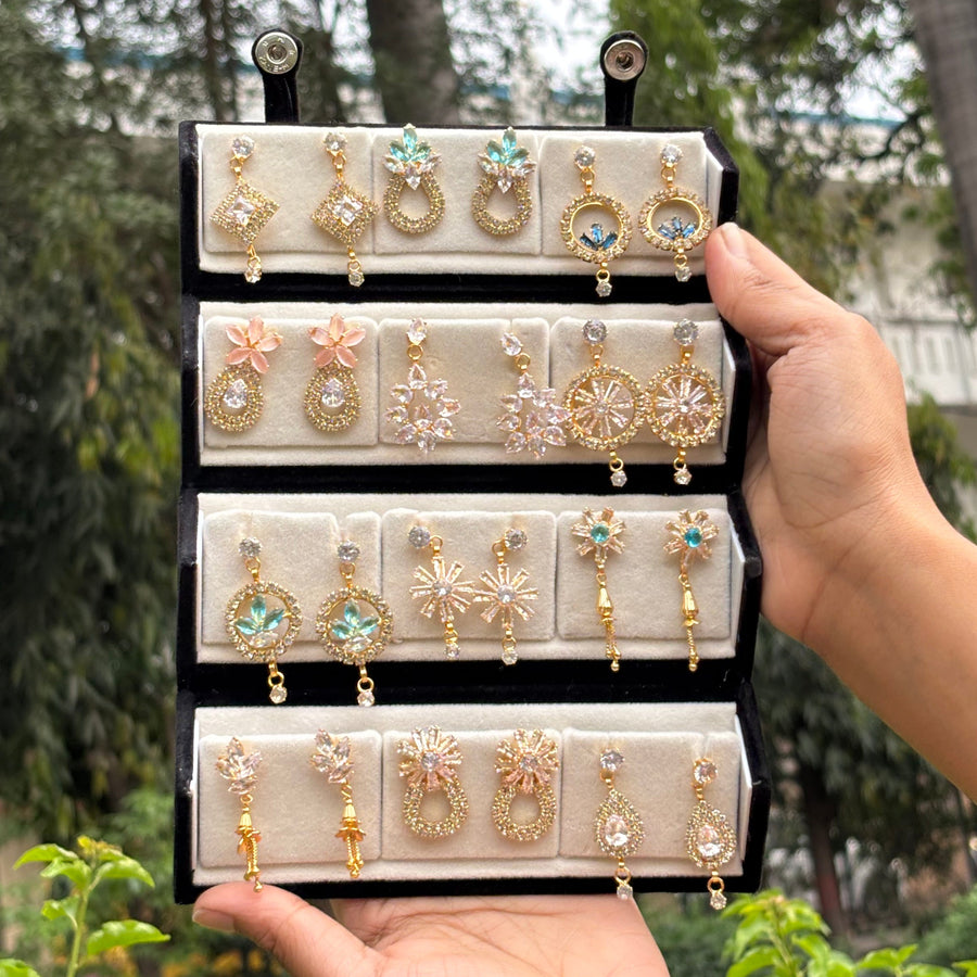 12 Charm Earrings With Premium Box