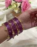 Diamond Bangles with Ghungroo Bangles( 60 Bangle + 10 ghungroo Bangle + Name )