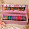 Premium Bangle box With Colorful Jhumkas ( 60 Diamond Bangles + 10 Ghungrro Bangles + 5 colorful Jhumka )