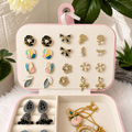 All In One Jewellery Mystery Box With Photo  ( 10 set Korean Earrings + 2 set Oxidise Jhumke + 1 Kashmiri Watch + 3 Anti Tranish Necklace + 1 Bracelet )