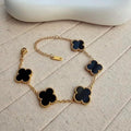 Gold Clover Charm Bracelet - Elegant Jewelry for Every Occasion