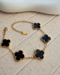 Gold Clover Charm Bracelet - Elegant Jewelry for Every Occasion