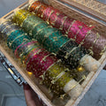 Bangle Trunk Box (180 Bangles + 33 Ghungroo Bangles + Light)
