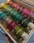 Bangle Trunk Box (180 Bangles + 33 Ghungroo Bangles + Light)