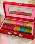 Viral Diamond Bangle Box With Name ( 120 Diamond Bangles + 20 Ghungroo Bangles )
