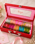 Viral Diamond Bangle Box With Name ( 120 Diamond Bangles + 20 Ghungroo Bangles )