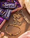 Set of 4 Personalized Viral Jewellery + Cadbury Mini Treats