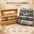 16 Trending Jhumka With 60 Diamond Bangles + 10 Ghungroo Bangles Combo