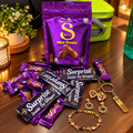 Set of 4 Personalized Viral Jewellery + Cadbury Mini Treats