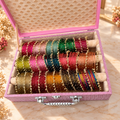 Limited Edition Premium Bangle Box  – 180 Diamond Bangles + 33 Heavy Ghungroo Bangles