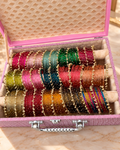 Limited Edition Premium Bangle Box  – 180 Diamond Bangles + 33 Heavy Ghungroo Bangles