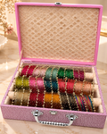 Limited Edition Premium Bangle Box  – 180 Diamond Bangles + 33 Heavy Ghungroo Bangles