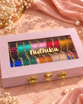 Diamond Bangle Box With Name ( 120 Diamond Bangles + 20 Heavy Ghungroo Bangles )
