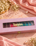 Premium Bangle Box With Name ( 60 Diamond Bangles + 10 Heavy Ghungroo Bangles)