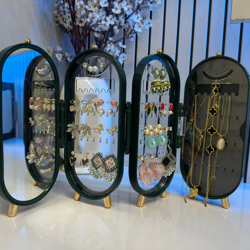 Viral All in One Jewellery Box ( 12 Earrings+3 Pendant+3 Jhumkas+1 Bracelet )