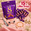 Set of 4 Personalized Viral Jewellery + Cadbury Mini Treats