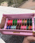 Almirah Bangle Box ( 120 Diamond Bangle + 20 Heavy Ghungroo Bangle )