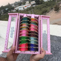 Almirah Bangle Box ( 120 Diamond Bangle + 20 Heavy Ghungroo Bangle )