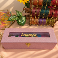 Openable Peacock Kada Bangles With 12 Set Multicolour Bangles