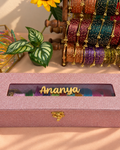 Openable Peacock Kada Bangles With 12 Set Multicolour Bangles