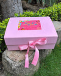 Kashmiri Birthday Hamper For Her ( 144 diamond bangles + 16 ghungroo bangles + 1 set kashmiri jhumka + 1 kashmiri watch + birthday card)