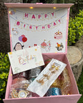 Kashmiri Birthday Hamper For Her ( 144 diamond bangles + 16 ghungroo bangles + 1 set kashmiri jhumka + 1 kashmiri watch + birthday card)