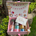 Kashmiri Birthday Hamper For Her ( 144 diamond bangles + 16 ghungroo bangles + 1 set kashmiri jhumka + 1 kashmiri watch + birthday card)