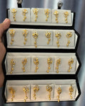 12 Golden Petal Earring With Premium Box